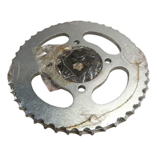 Kit Coroa 45d Pinhão 14d Ybr 125 Factor 125 Original Yamaha Prateado