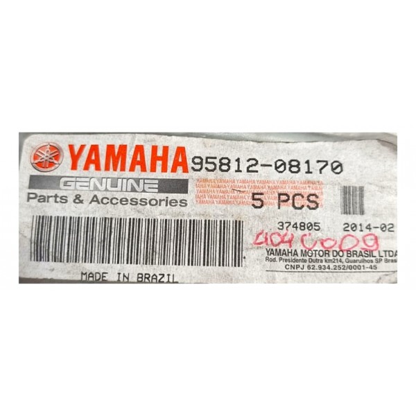 Jogo 4 Parafuso De Fixação Motor Yamaha Xtz 150 Crosser Prateado