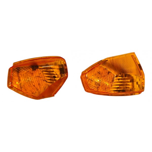 Par Lente Lanterna Traseira Yamaha Crypton T115 2010 Laranja