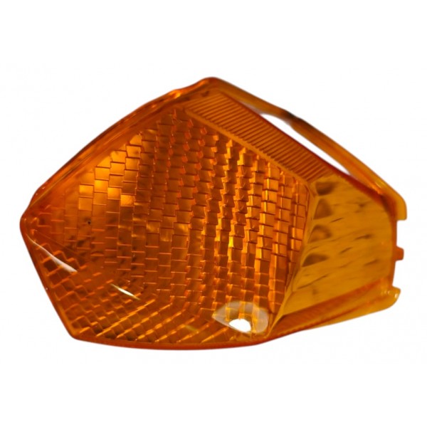 Lente Pisca Yamaha Crypton 115 2010 A 2016 Traseiro Esquerdo Laranja