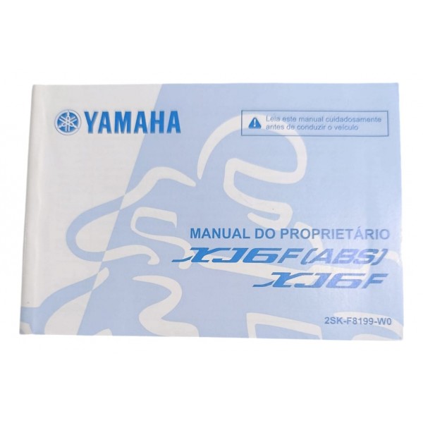 Manual Do Proprietário Novo Completo Moto Yamaha Xj6f