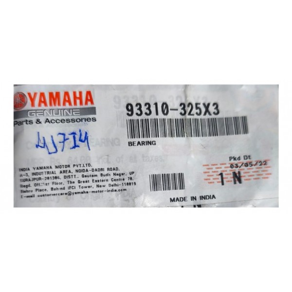 Rolamento Agulha Polia Partida Yamaha Fz15 2023 Original
