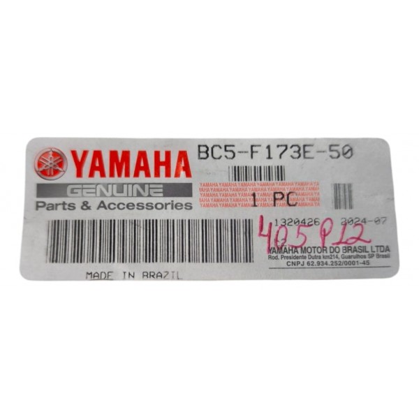 Adesivo Gráfico Rabeta Esquerda Yamaha Fazer 250 Fz25 2024 Azul