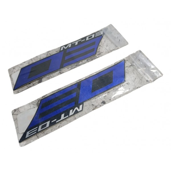 Par Adesivos Aba Tanque Mt03 2020 Azul Original Yamaha