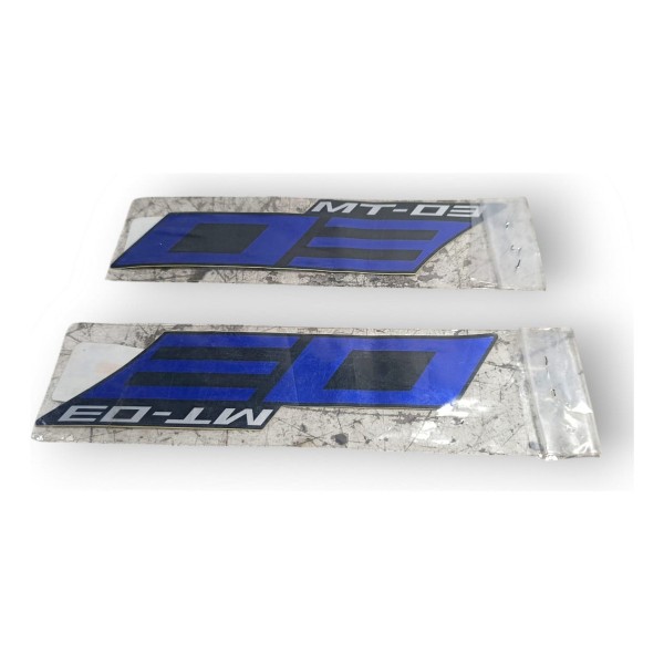 Par Adesivos Aba Tanque Mt03 2020 Azul Original Yamaha