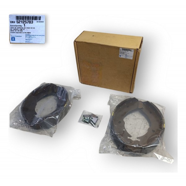 Jogo Sapatas Com Lonas Freio Traseiro 2012 A 2016 Gm S10