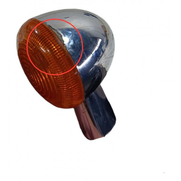 Pisca Seta Dianteira Direito Hunter 350 Detalhe Laranja
