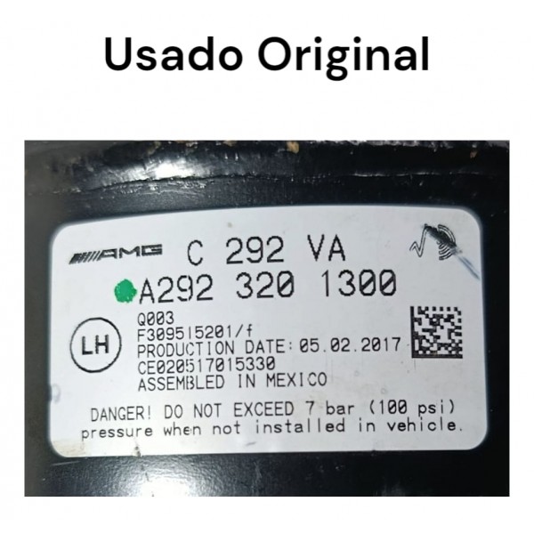 Amortecedor Pneumático Mb Gle W166 63 Amg Dianteiro Esquerdo