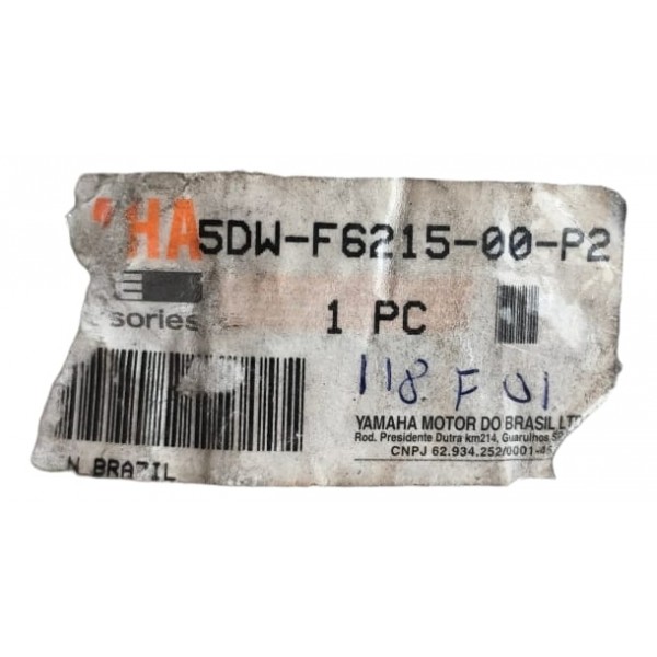 Carenagem Inferior Guidão Crypton 105 2006 Original Yamaha Prateado