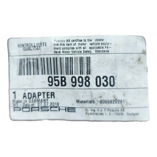 Conector  Interruptor  Limpador Vidro Traseiro Porsche Macan Preto