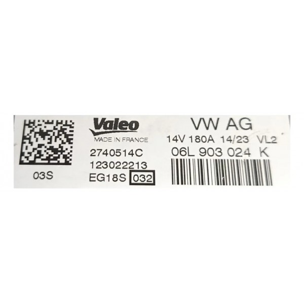 Alternador Original  Porsche Macan Audi Q7 2023 06l903024k