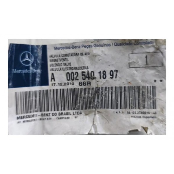 Válvula Solenoide Ar Admissão Mercedes Ml320 2001
