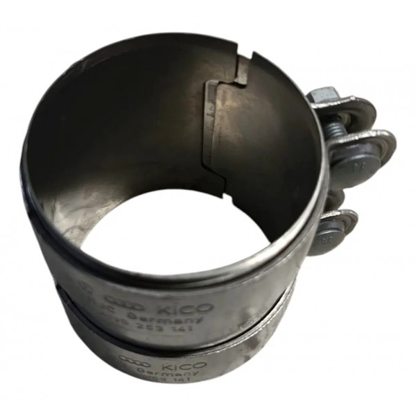 Abraçadeira Cano Escapamento Porsche Cayenne 2018 A 2025 Prateado