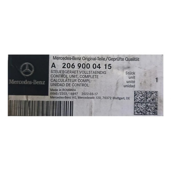 Modulo Conforto Original Mercedes C200 C300 W206 2022 A 2025