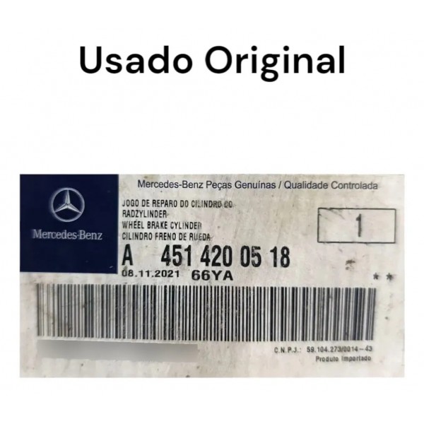 Cilindro Roda Traseira Esquerda Smart Fortwo Coupê 2007 2016