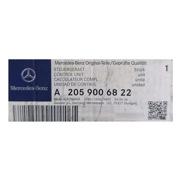 Modulo Conforto Mercedes W205 C180 C200 C300 2014 A 17 2018