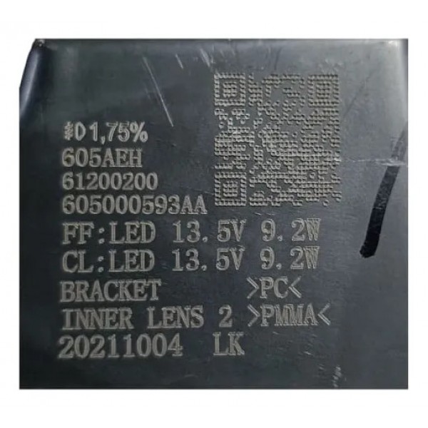 Farol De Milha L. Direito Drl Led Chery Tiggo 7 Pro 2021 Original