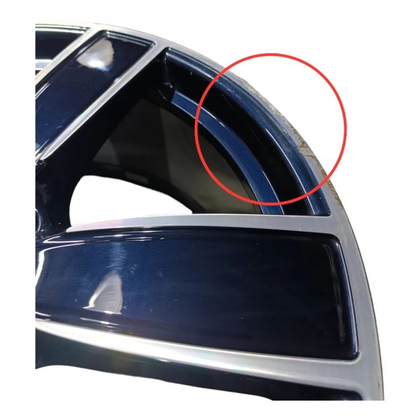 Roda Dianteira Aro 22 Porsche Cayenne Coupé 2023 Original Azul