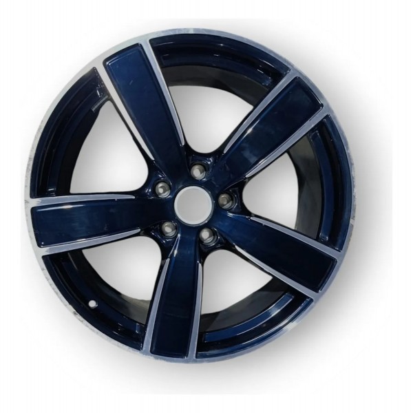 Roda Dianteira Aro 22 Porsche Cayenne Coupé 2023 Original Azul