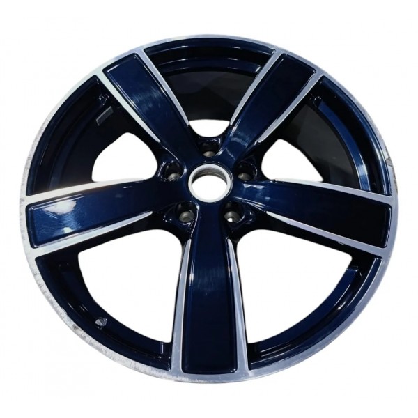 Roda Dianteira Aro 22 Porsche Cayenne Coupé 2023 Original Azul