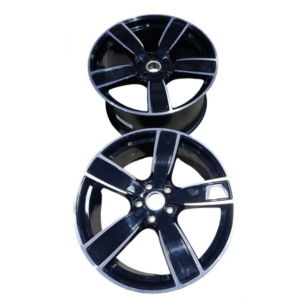 Jogo Roda Porsche Cayenne Coupê Aro 22 2021 Original Preto