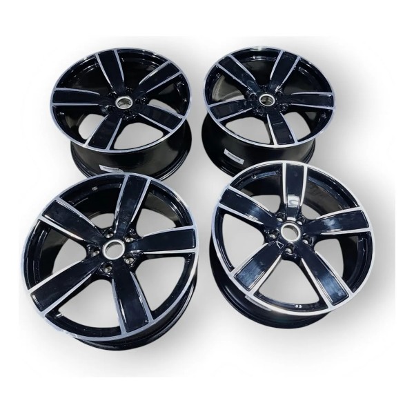 Jogo Roda Aro 22 Porsche Cayenne Coupê 2021 Original Preto