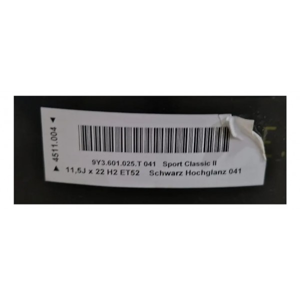 Roda Original Porsche Cayenne Coupe 2020 A 2021 Aro 22 Preto