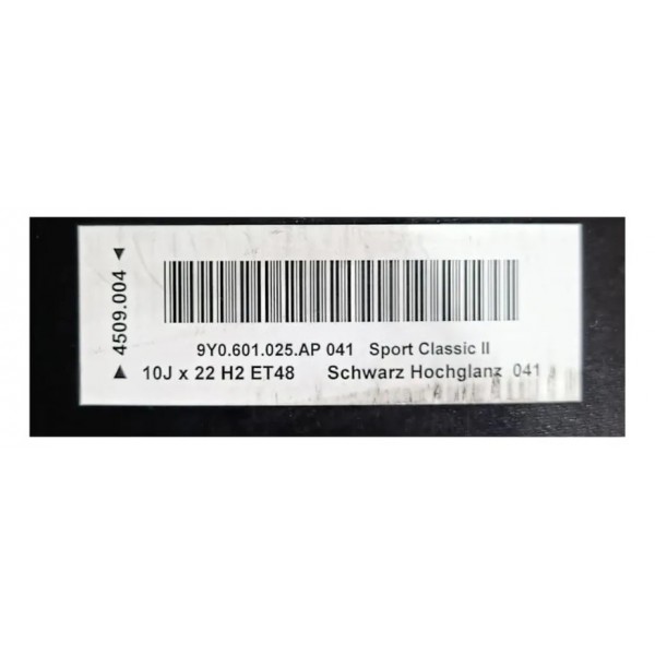 Roda Aro 22 Dianteira Original Porsche Cayenne Coupé 2023 Preto