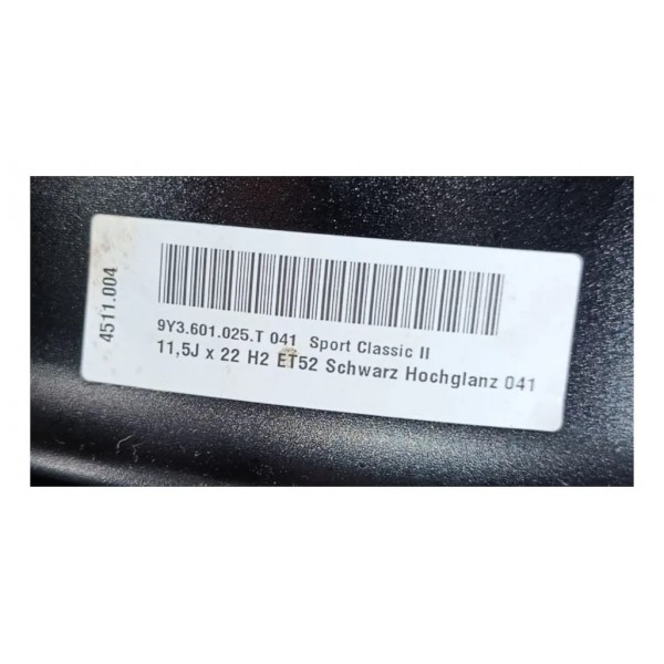 Roda R22 Porsche Cayenne Coupé 2023 Diant 9y0601025ap Origin Preto