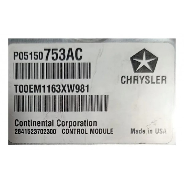 Módulo Injeção Original Fiat Freemont 2.4 2014 P05150753ac