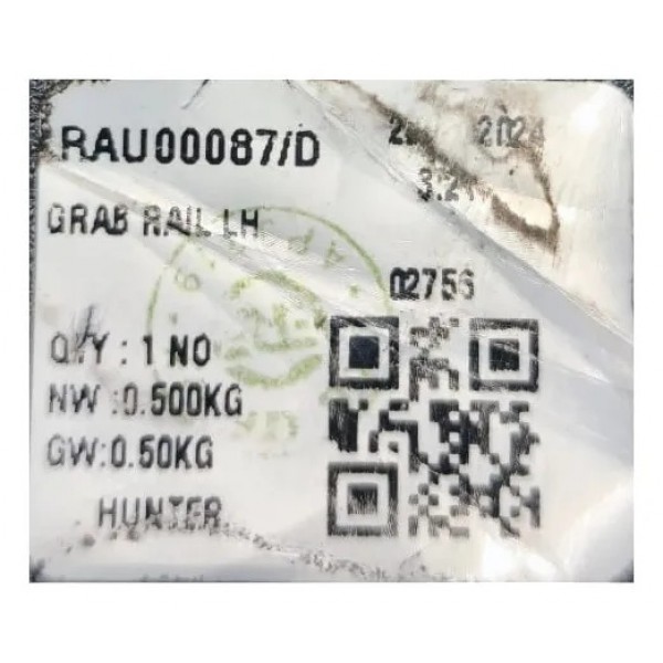 Alça Traseira Esquerda Royal Enfield Hunter 350 2022 A 2025 Preto