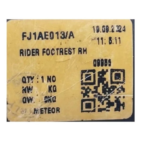 Pedaleira Dianteira Direita Royal Enfield Meteor 350 Origina