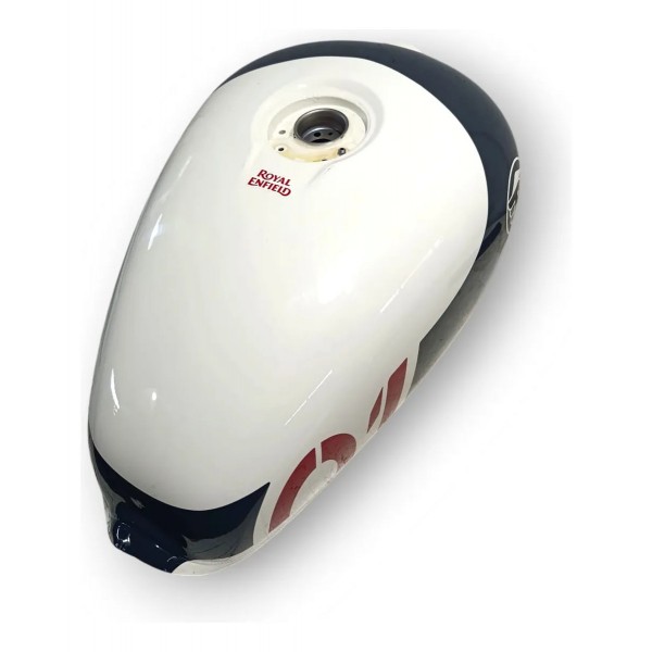 Tanque Combustível Royal Enfield Shotgun 650 Stencil White