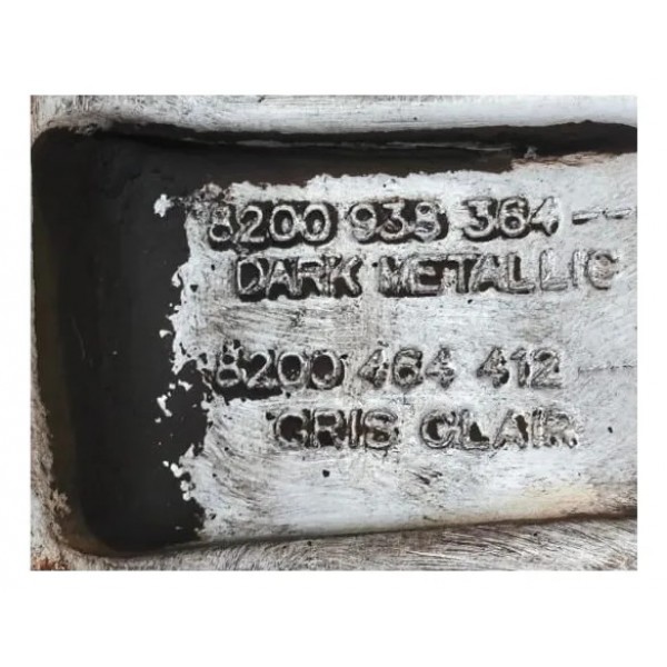 Roda Renault Megane Aro 16 Sedan Gt Detalhe Prateado