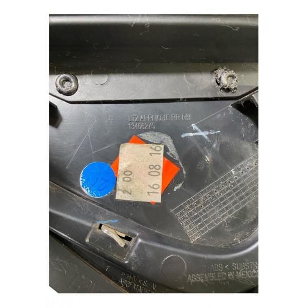 Acabamento Porta Chevrolet Cruze Traseiro Esquerdo 2017 2019 Traseira Direita Preto