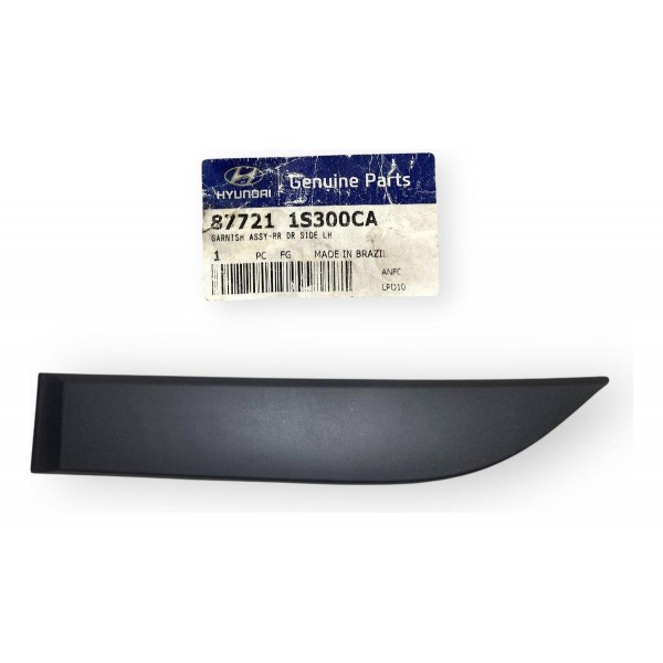 Friso Lateral Porta Hyundai Hb20 2013 2019 Traseira Esquerdo Preto