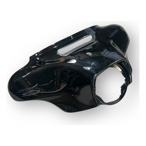 Carenagem Frontal Morcegão Harley Touring Ultra 2017 Origin Preto