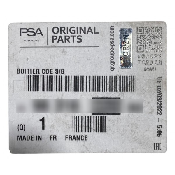 Modulo Central Citroen C4 Cactus 2019 A 2022