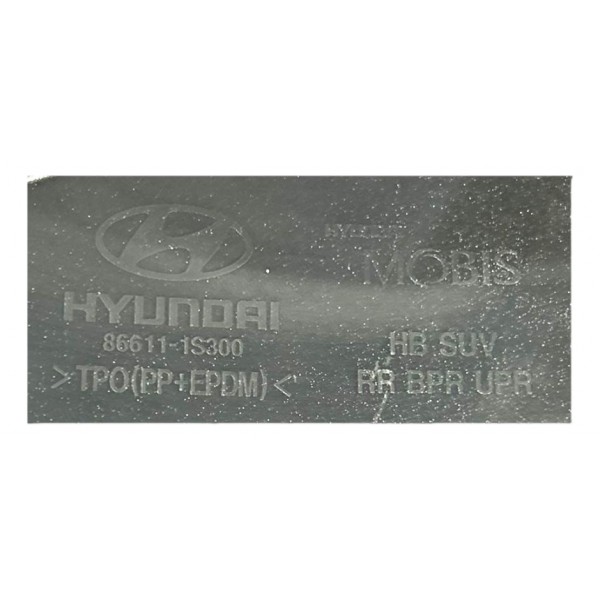 Parachoque Spoiler Hyundai Hb20x 2012 2015 Traseiro Original Prateado