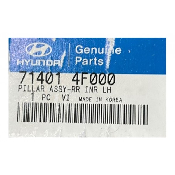 Coluna Hyundai Hr Lado Esquerdo Original 714014f000