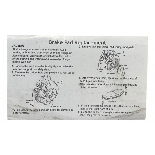 Pastilha Freio Hyundai Veloster Dianteiro 2011 A 14 Original