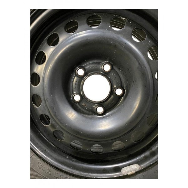 Roda Com Pneu Estepe Zafira Gm Original 195/65 R15 Preto