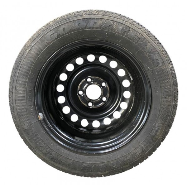 Roda Com Pneu Estepe Zafira Gm Original 195/65 R15 Preto