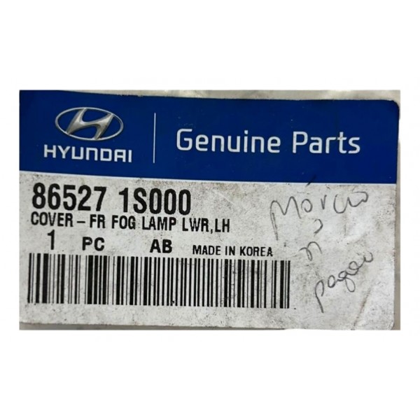 Moldura Farol Milha Hyundai Hb20 Esquerdo 2013 2019 Original Preto Esquerdo