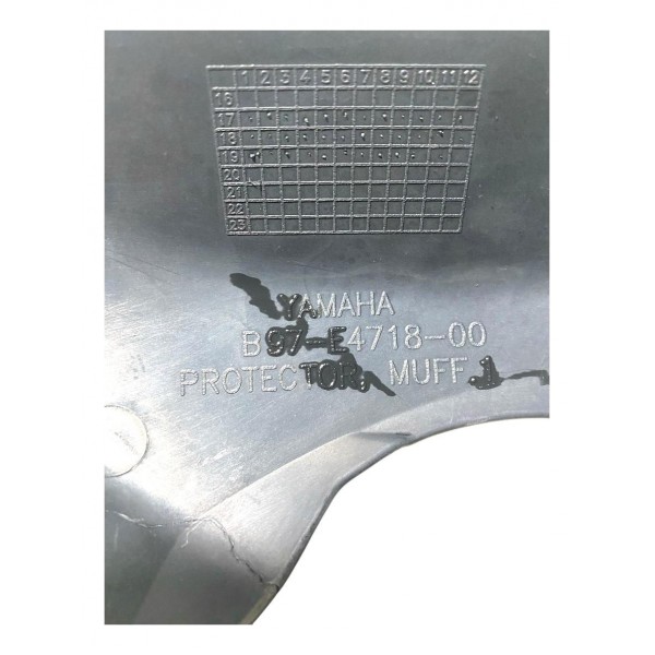 Protetor De Escapamento Preto Fz25 Fazer 250 2018 Original