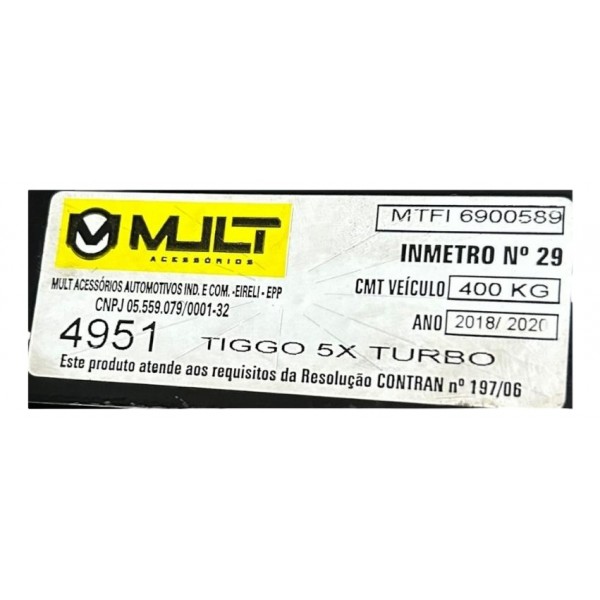 Engate Reboque Fixo Chery Tiggo 5x 2019 2025 Original