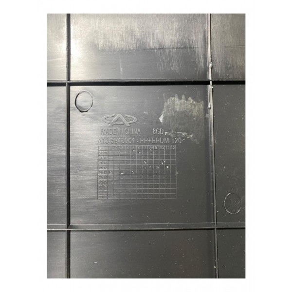 Acabamento Painel Chery Celer Traseiro Orig 2014 2015 2016 Preto