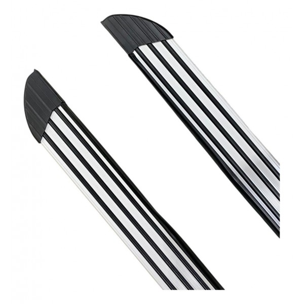 Estribo Lateral Chery Tiggo 2 2019 A 2022 Anodizado Orig Branco E Preto