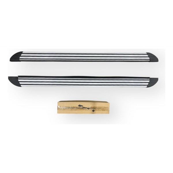 Estribo Lateral Chery Tiggo 2 2019 A 2022 Anodizado Orig Branco E Preto