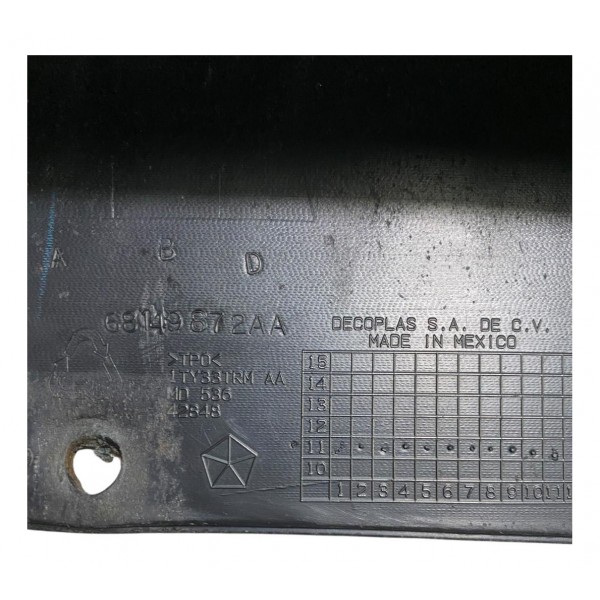 Aplique Spoiler Parachoque Freemont Dianteiro 2011 A 2016 Preto